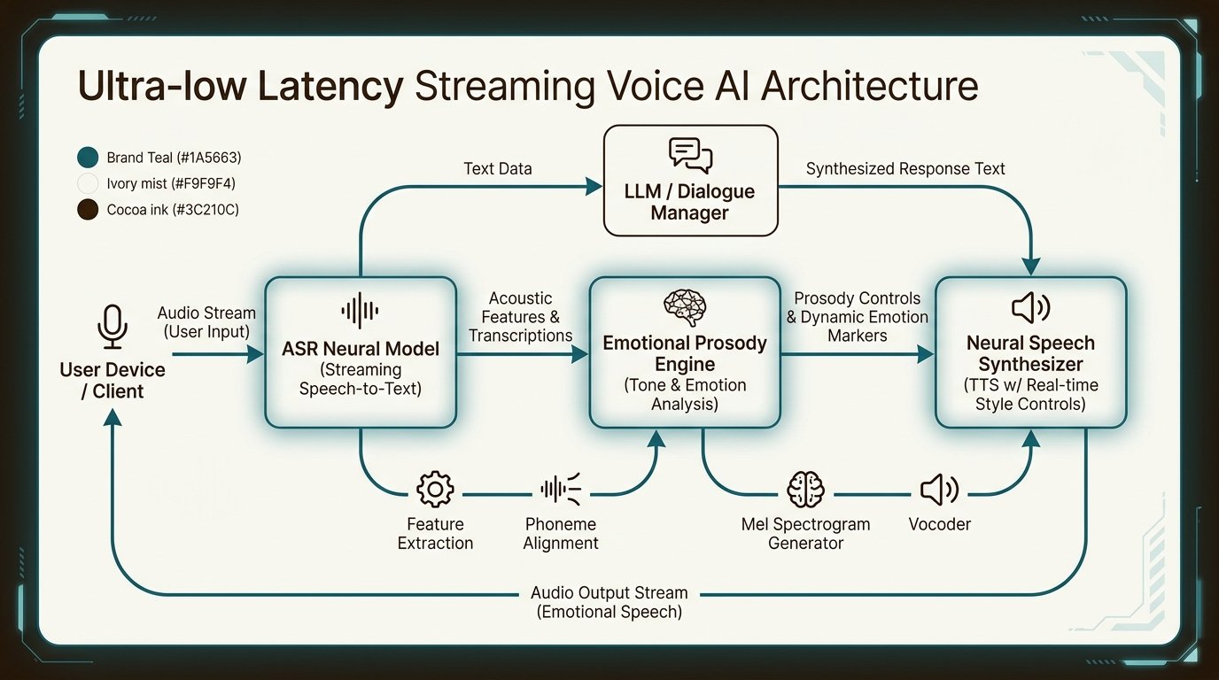 Ultra-low Latency Streaming Voice AI Architecture Diagram